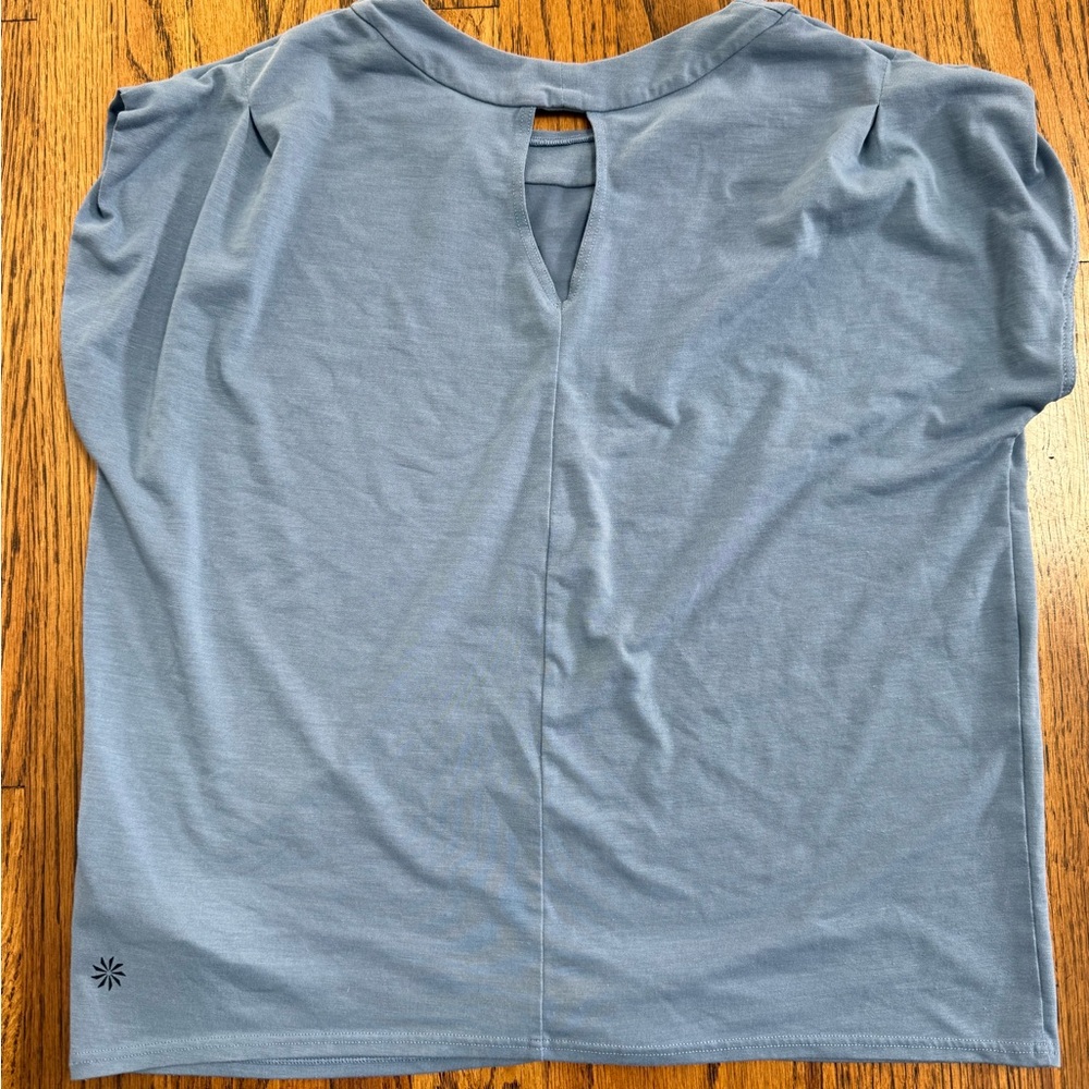 Athleta Girl Slate Blue All Around Tee - Picture 2 of 3